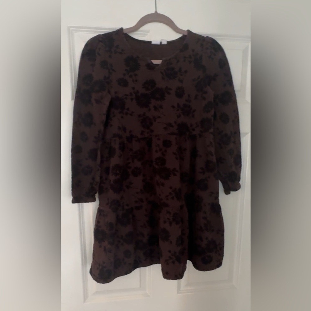 GAP Floral Brown/Black Kids Dress